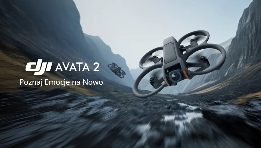 Dron DJI Avata 2 Pro-Viev Combo 4K pod skosem